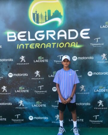 حضور آیریک عابدین زاده در آکادمی تنیس تیپسرویچ